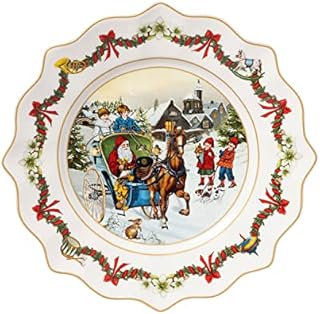 Villeroy & Boch - Annual Christmas Edition Plate 2022 23.5 x 23.5 x 3 cm, Premium Porcelain, Collectors Item 14-8626-2646