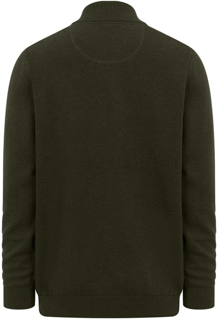 Hoggs of Fife Falkirk 1/4 Zip Pullover - Fern Green Medium