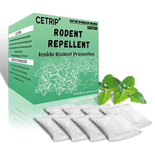 suphanlin CETRIP 8 Pack Rodent Repellent, Peppermint Oil to Repel Mice and Rats, Mouse Deterrent Indoor,Rat Repellent Outdoor/Indoor, Mouse Repellent Indoor, Rodent Deterrent