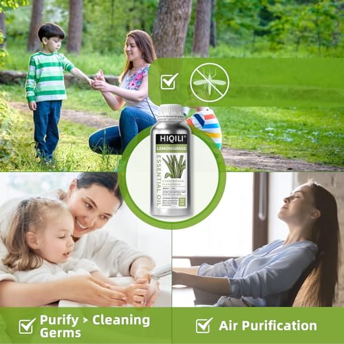 Image of HIQILI 32 Fl Oz Lemongrass Essential Oil, 100% Pure Natural Undiluted Premium Oils