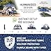 HINSTANT 4/6/8 Person Instant Tent, Waterproof Pop Up Tents for Camping with Rainfly, 60 Seconds Easy Setup, Automatic Cabin Tent for Family Camping with Expandable Carry Bag & Upgraded Ventilation