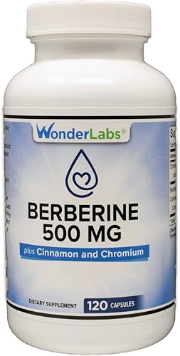 Berberine-500 TripleDefense - Azúcar sano y mantenimiento de colesterol saludable - Contiene bereberina canela y cromo para una máxima eficacia -