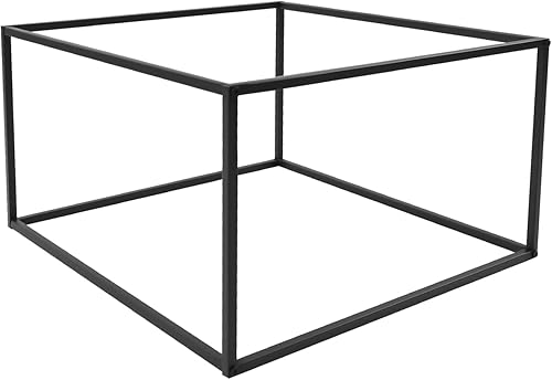 Miniatura 6 de Mesa auxiliar rectangular negra de metal, mesa auxiliar moderna, mesa auxiliar pequeña, mesa de sofá, mesa auxiliar impermeable, mesa de café