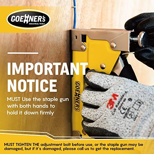 Goehner’s Staple Gun With Staples, Heavy Duty Stapler 3 In 1 With 3000 Staples For Upholstery, Wood, Diy Fixing (Staple Gun + 3000Pcs Staples + Remover) #TOP1