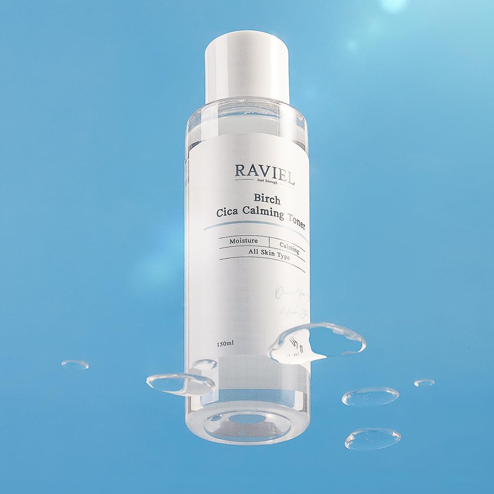 RAVIEL Birch CICA Barrier Repair Toner – Soothing & Deep Hydration for Sensitive, Dry, and Damaged Skin – Korean Skincare with Birch Sap & Centella Asiatica (5.07 fl oz)