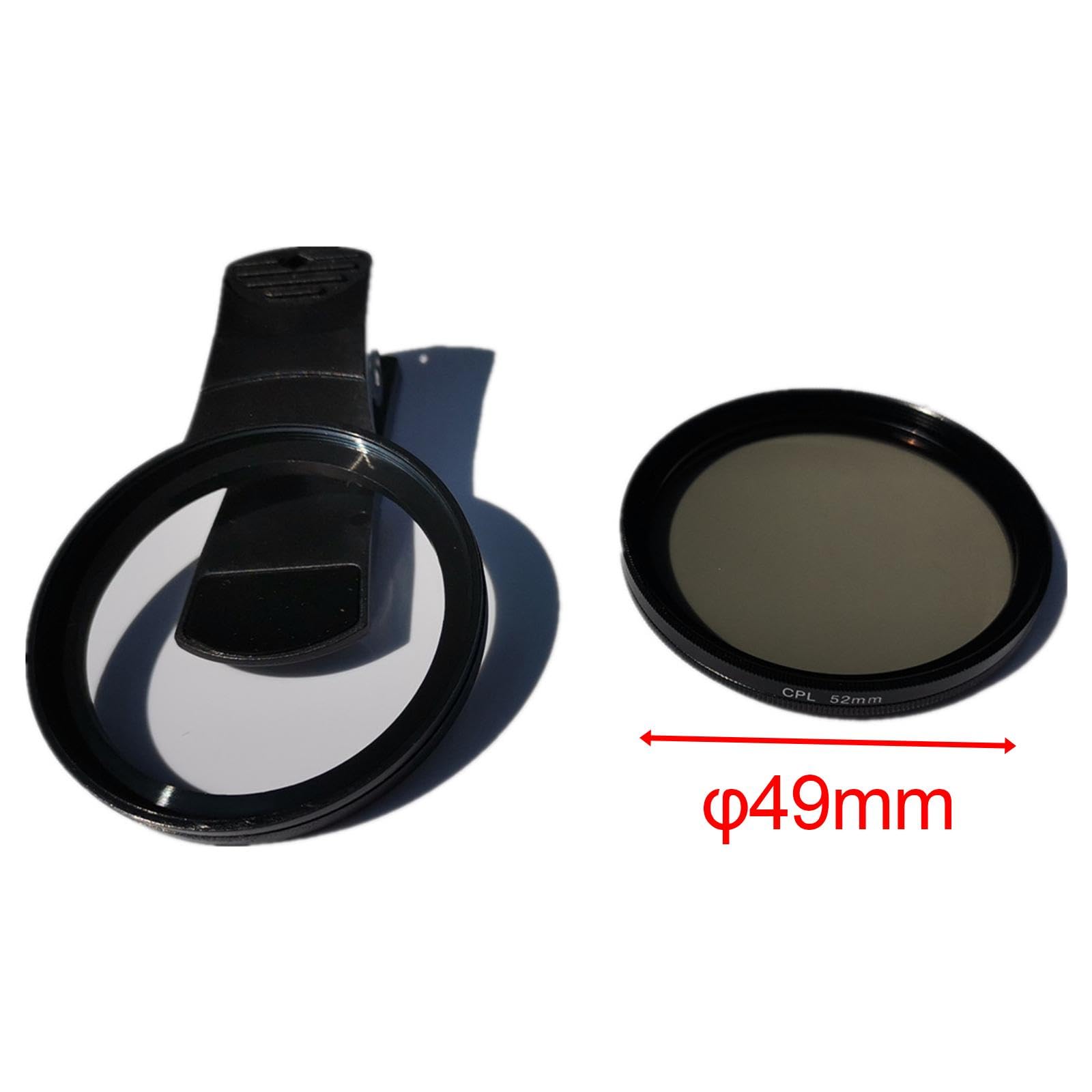 5 zestaw 52 mm CPL obiektyw aparatu telefonu przenośne akcesoria klips na telefon komórkowy filtr CPL