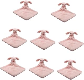 TOYANDONA Hair Towel 8pcs Soothing Towel Pink Towel Soft Toy Plush Soothe Appease Towel Rabbit Blanket Baby Baby Rabbit Toys