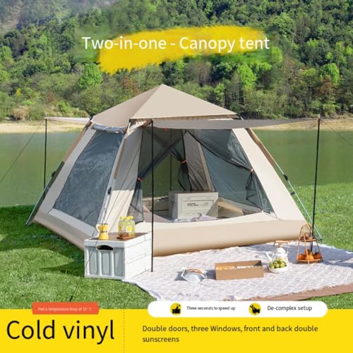 Carpa de camping automática portátil 3-4 personas miniatura 2