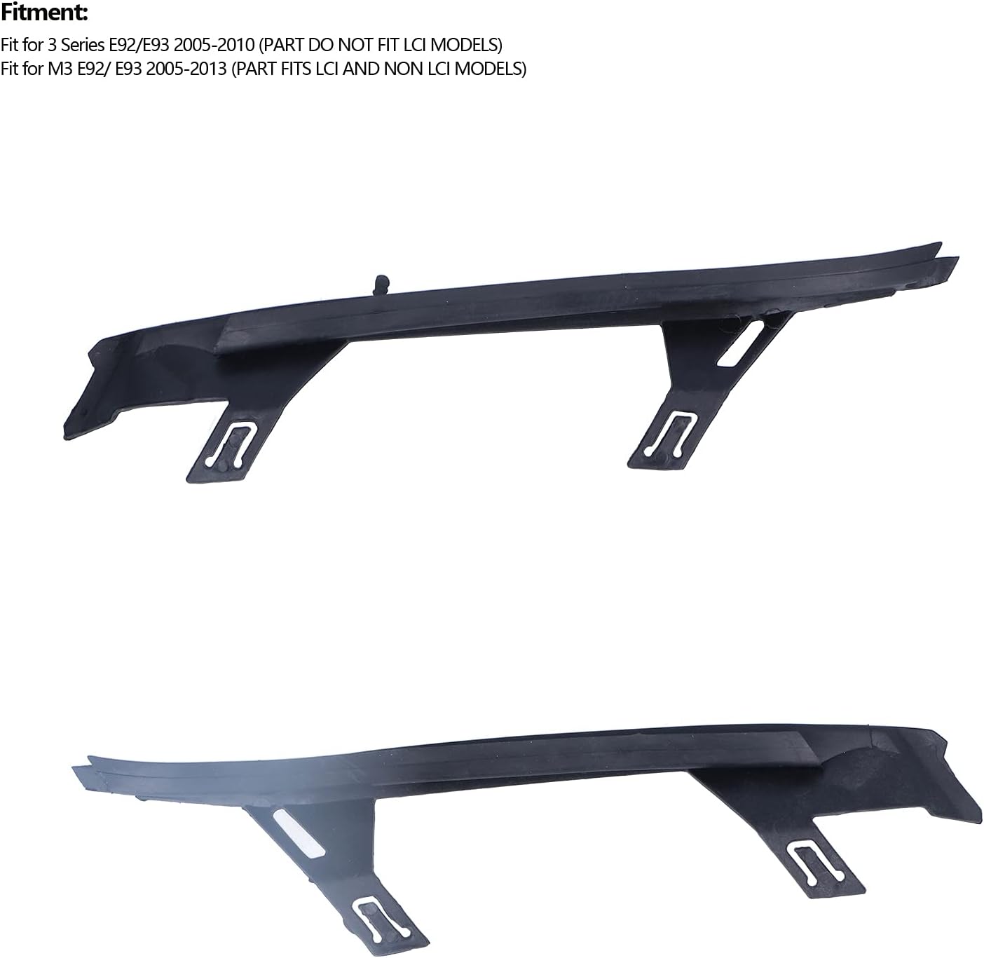 Pair of Upper Headlight Gaskets Sealing Strip Upper Headlight Cover Left Right 63117174517 Fit for 3 Series E92 E93 2005 to 2010, M3 E92 E93 2005 to 2013