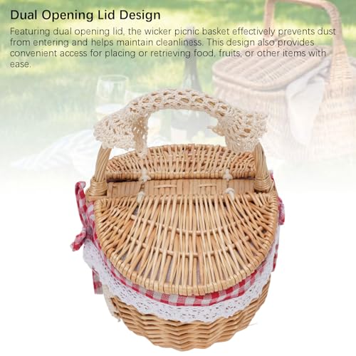 Panier de pique-nique en osier grande capacité pour ne plus manquer d'espace