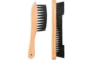 2pcs Rail Brush Pool Snooker Billiard Table Brush Horsehair Rail Wooden Handle...