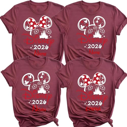 Image of Custom Family Trip Shirts 2026, Matching Vacation Tees, Fantasy Castle Theme Shirt, Group Travel Holiday Shirt