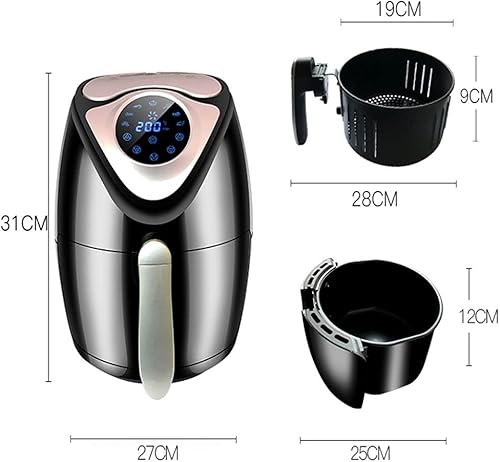 Miniatura 2 de Freidora de aire sin humos Máquina automática de papas fritas de alta capacidad para el hogar multifunción
