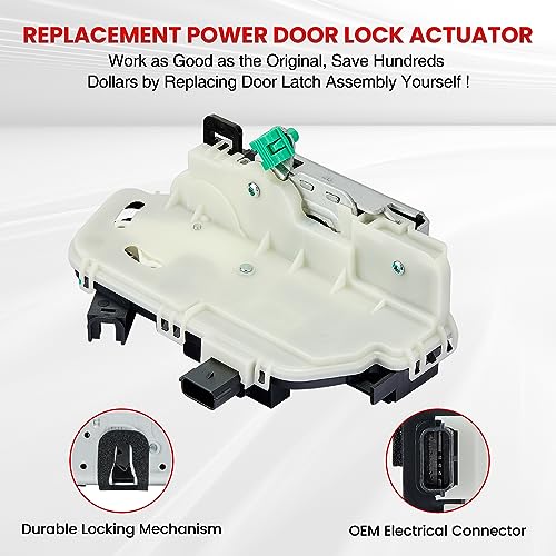 Image of SYERAL Rear Right Passenger Side Power Door Lock Latch Actuator Compatible with 2009-2014 F-150, 2010-2014 Mustang, 11-19 Explorer, 13-19 Taurus 10-14 Lincoln Mark LT Replacement# 9L3Z-5426412-A