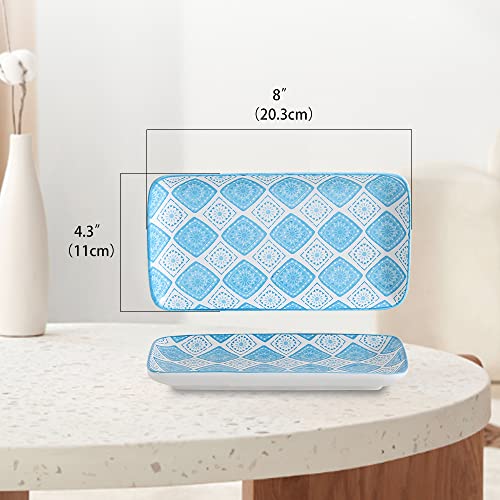 Piatti Servizio Ceramica Piatto Rettangolari - Set...