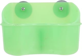 FOMIYES Parrot Hanging Feeder Bird Food Box with Mount Plastic Bird Cage Food Bowl Organizer for Parakeet Cage Accessories