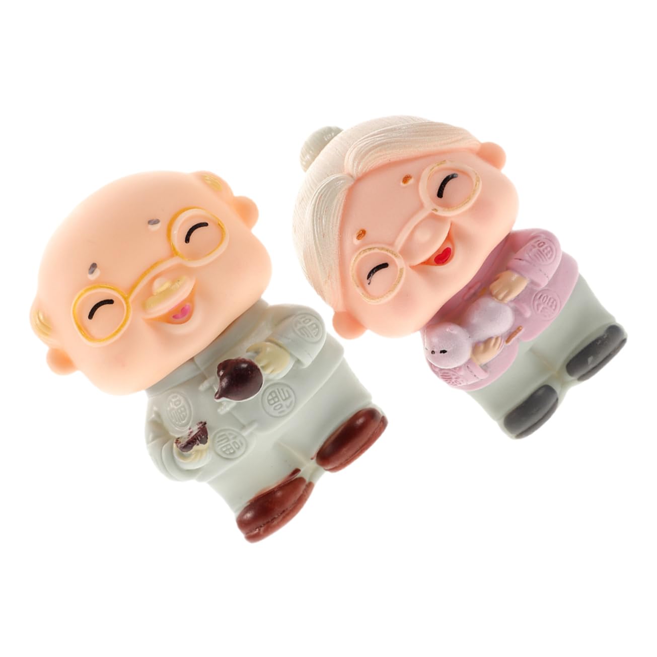 Cabilock 10pièces Figurines De Couple De Personnes Âgées Décorations De Gâteau Et Maison Ornements Romantiques pour Mariage Et Anniversaire