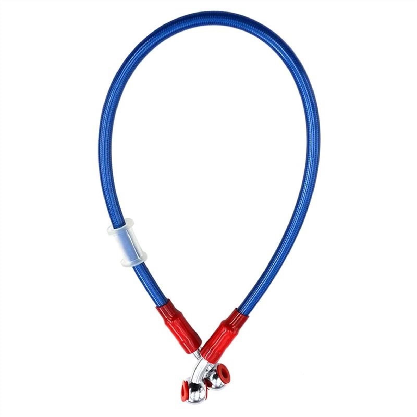 Ksxzw Blue Motorbike Part Universal Motorcycle 95Cm Braided Steel Hydraulic Brake Line Clutch Oil Hose Tube(Blue)