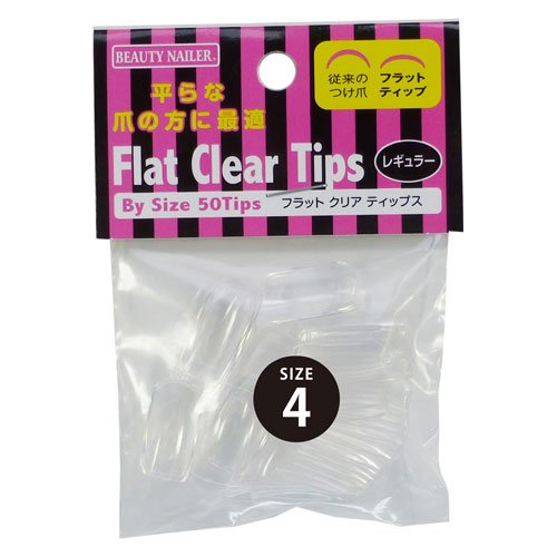 ビューティーネイラー ネイルチップ フラット レギュラー レフィル クリア BBS2N-4 50P