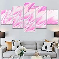 SIGNWIN 5 Panel Canvas Wall Art Modern Art 3D Abstract Abstract Brushstroke Contemporary Digital Art Fun Multicolor for Home Decorations Ready to Hang - 60