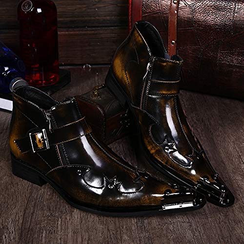 Feito à mão Botas masculinas de cano baixo com zíper e cano baixo para festa show para negócios a pr