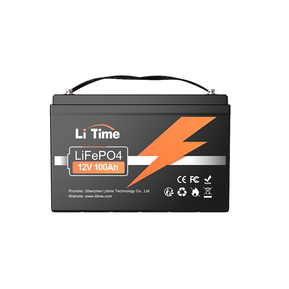 Amazon | LiTime 12V 100Ah LiFePO4 バッテリー BCI31 100A BMS 1280W