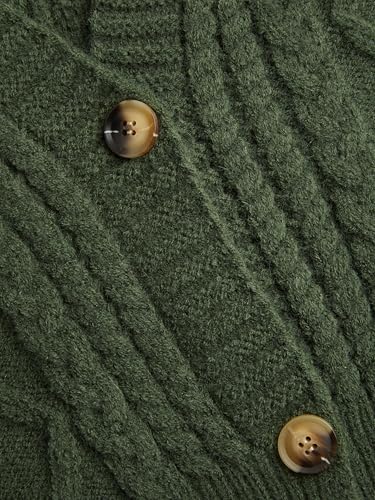Image of CIDER Women's Plus Size Cropped V-Neck Cardigan Long Sleeve Sweater