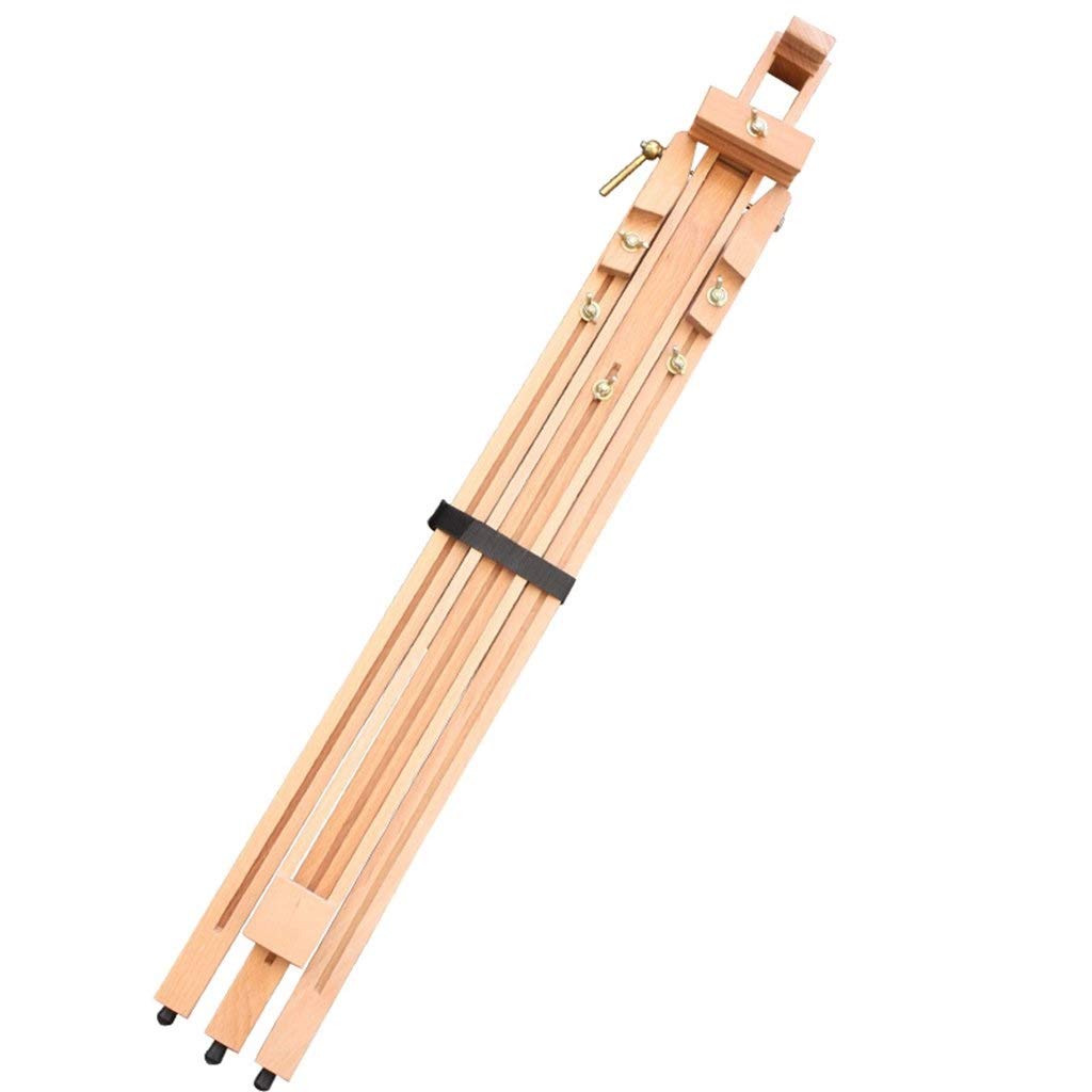 Caballete de artista ajustable, caballete trípode plegable portátil madera, cuaderno bocetos lienzo for pintura
