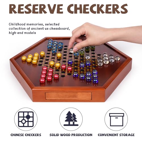 Juego de mesa Chino de 15 pulgadas con 72 canicas de vidrio miniatura 2