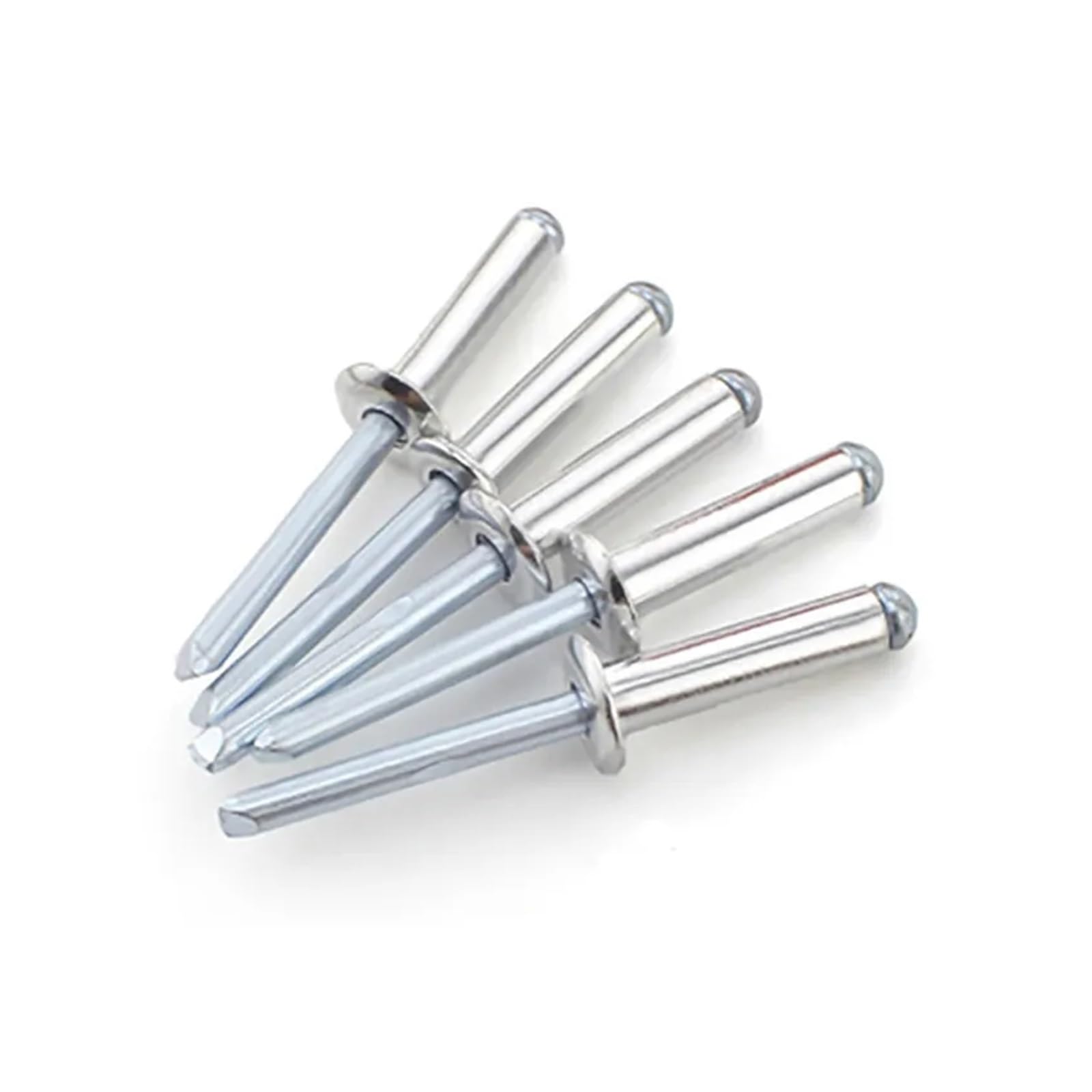 Remache ciego de aluminio M3.2M4M4.8, decoración, juego de clavos con remaches for muebles, Kit surtido de cabeza redonda, remache ciego hueco Pop, 100 Uds.