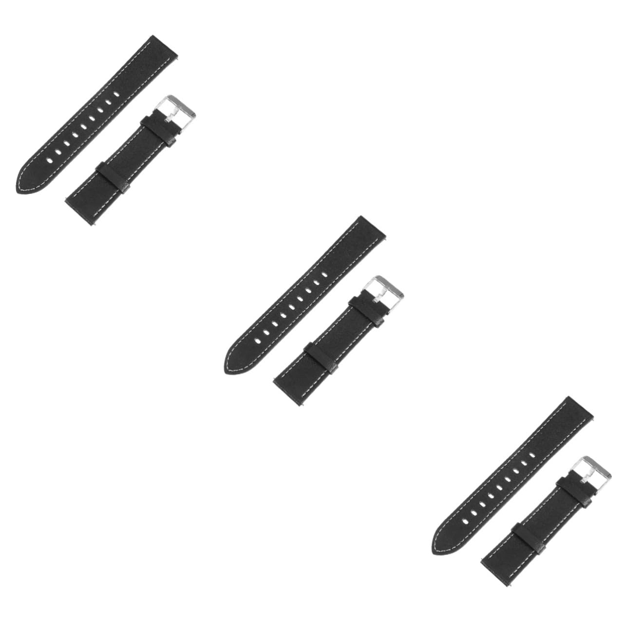 Gadpiparty 3pcs Watchband Cowhide Leather Strap for Watch Watch Quick Release Design Comfortable and Stylish Band
