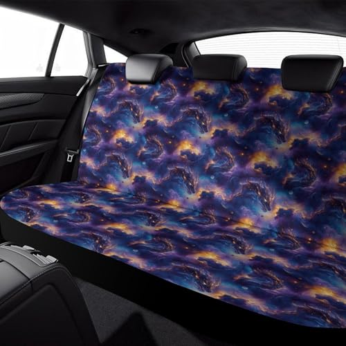 Housses de siège arrière pour camions au design dragon céleste violet - 6