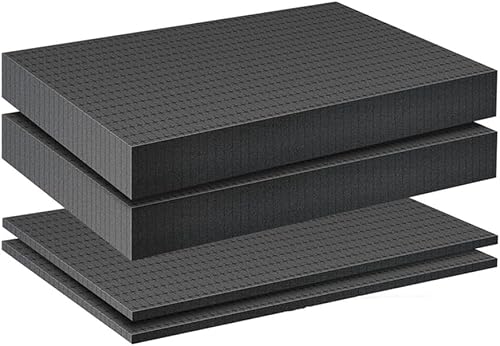 Contencinty Lot de 4 inserts en mousse pour valises, cubes à outils, tampons en 