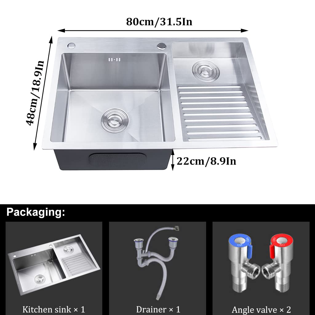 Acero De Lavandería Piscina Balcón Del Hogar Inoxidable Fregaderos De Lavandería Con Lavabo Lavadero Fácil De Limpiar Doble Fregadero De Lavandería Piscina Regalo