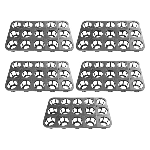Anneome 5 Piezas Bandejas Semilleros de Germinación Plástico para Plantas Flores y Verduras Cultivo Fácil Jardín Huerto