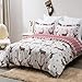 Bedsure Christmas Duvet Cover Set, Full/Queen (90×90 inches) - Reversible Reindeer Pattern - Soft Microfiber Comforter Cover, 3 Pieces Bedding with 1 Duvet Cover (No Comforter Insert), 2 Pillow Shams