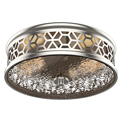 EAPUDUN Flush Mount Ceiling Light, 12 Inch 2-Light