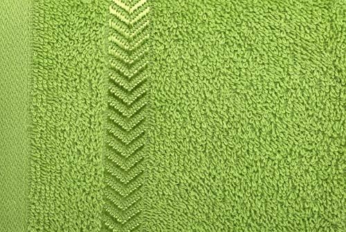 Image of Casa Copenhagen - Egyptian Cotton Ember 1 Pcs Large Bath Towel (75 X 150cm) Colour : Lime Green