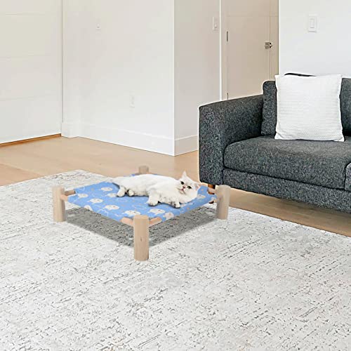 Hamac pour chat amovible lit surélevé et confortable pour l'été - 4