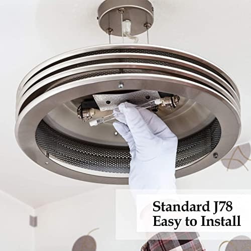 Eande R7s Halogen Bulb 78mm 150W, Dimmable 230V 2880LM 2800K Warm White J78 Security Light Bulb Linear Floodlight Bulbs 6 Pack