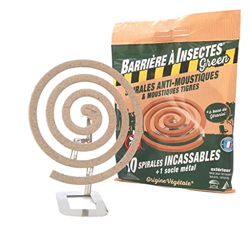 BARRIERE A INSECTES Green Anti-moustiques à Base de géraniol-Sachet de 10 Spirales, Nicht Zutreffend – vue 5