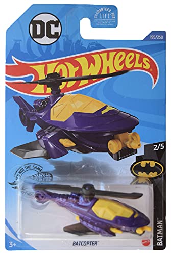 Hot Wheels Batcopter, [Purple] 195/250 Batman 2/5 - image 1