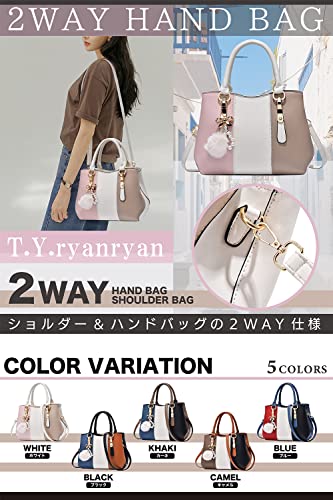 TYryanryan-Womens-Shoulder-Bag-Crossbody-Handbag-Tricolor