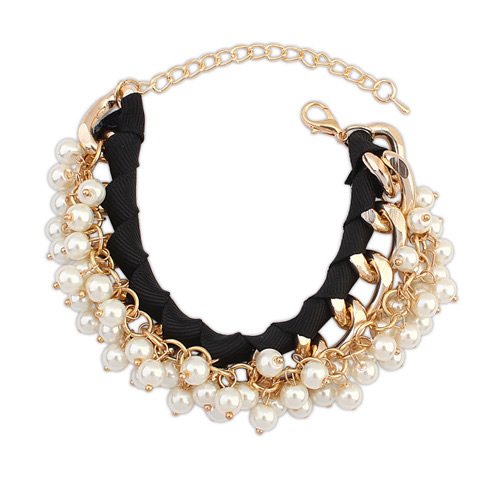 Crunchy Fashion Pearls Charm Bracelets For Girls and Women