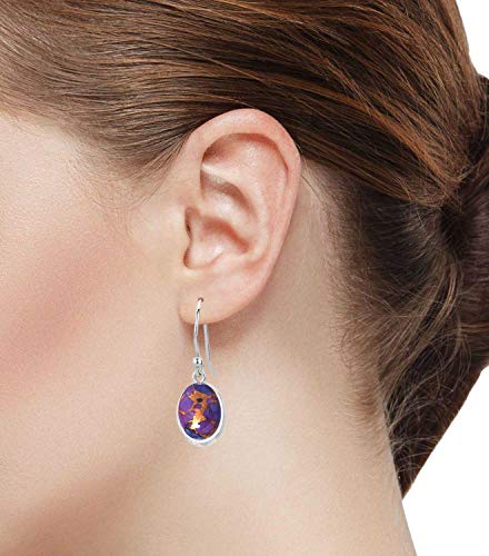 Boucles d'oreilles agate véritable argent 925 idée cadeau artisanale