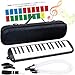 OMATA 鍵盤ハーモニカ 32鍵 メロディピアノ 小学生 小学校 こども用 軽量本体 通学に優しいセミハードケース+ホース+唄口