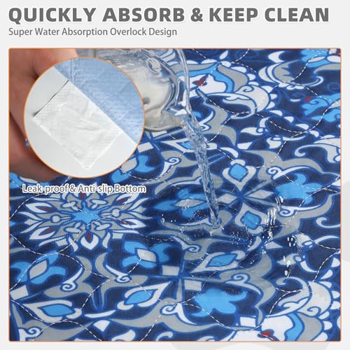 Image of KOOLTAIL Washable Pee Pads for Dogs, 4 Pack Super Absorbent Reusable Puppy Training Pads Waterproof, Nonslip and Leak-Proof Dog Pee Pads, Large Pet Mats Whelping Pads for Floor, Crate, Couch 18 inchx24 inch