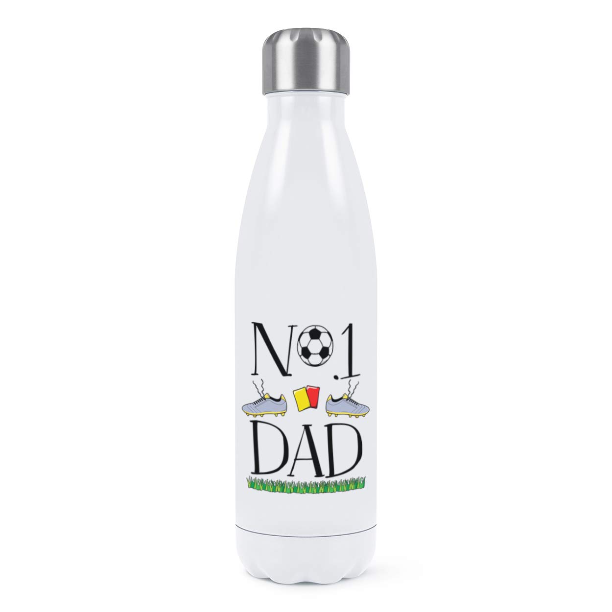 Gourde Papa Football 500ml cadeau idéal en inox isolé pour fête des pères