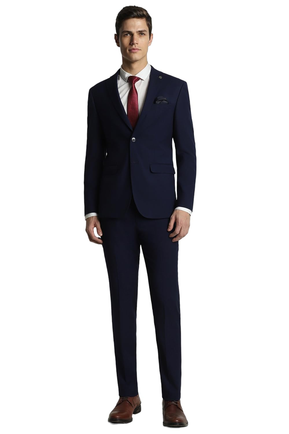 peter england Men's Polyester Blend Two Piece Suit-Dress Set-picture-39