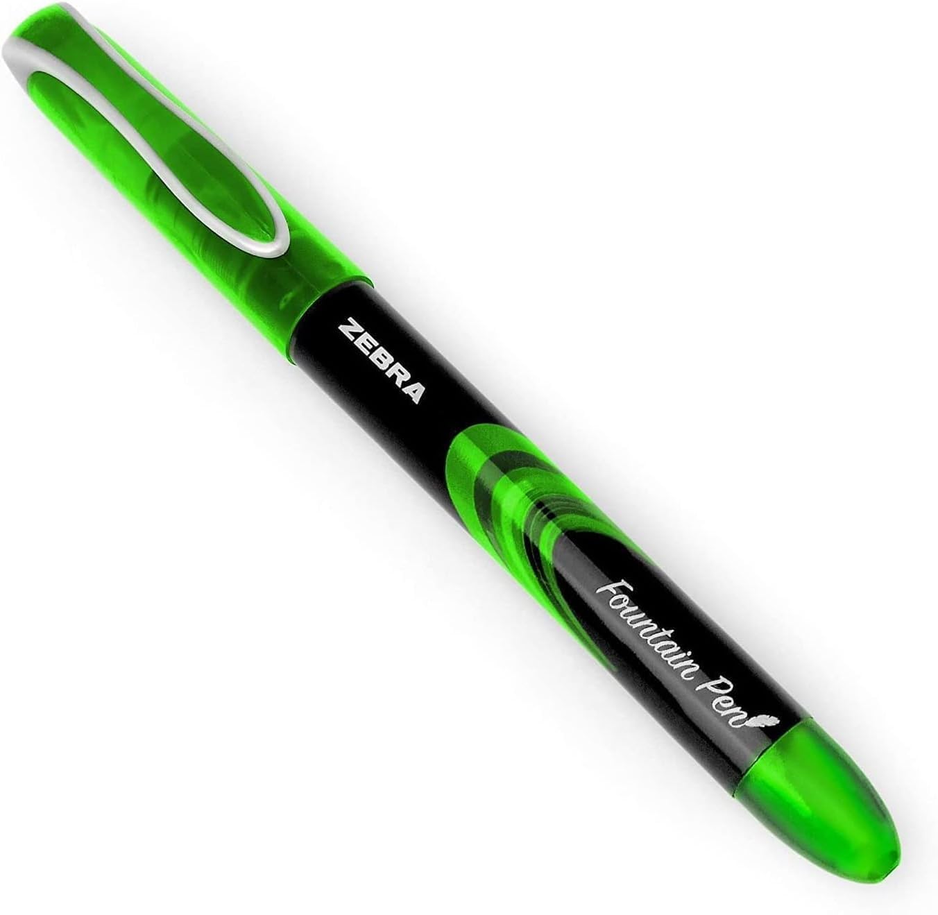 Zebra Fuente - Penna Stilografica Usa E Getta, Confezione Da 10, Pennino Fine 1mm, Tratto 0.6mm, Inchiostro Nero, Elegante E Pratica